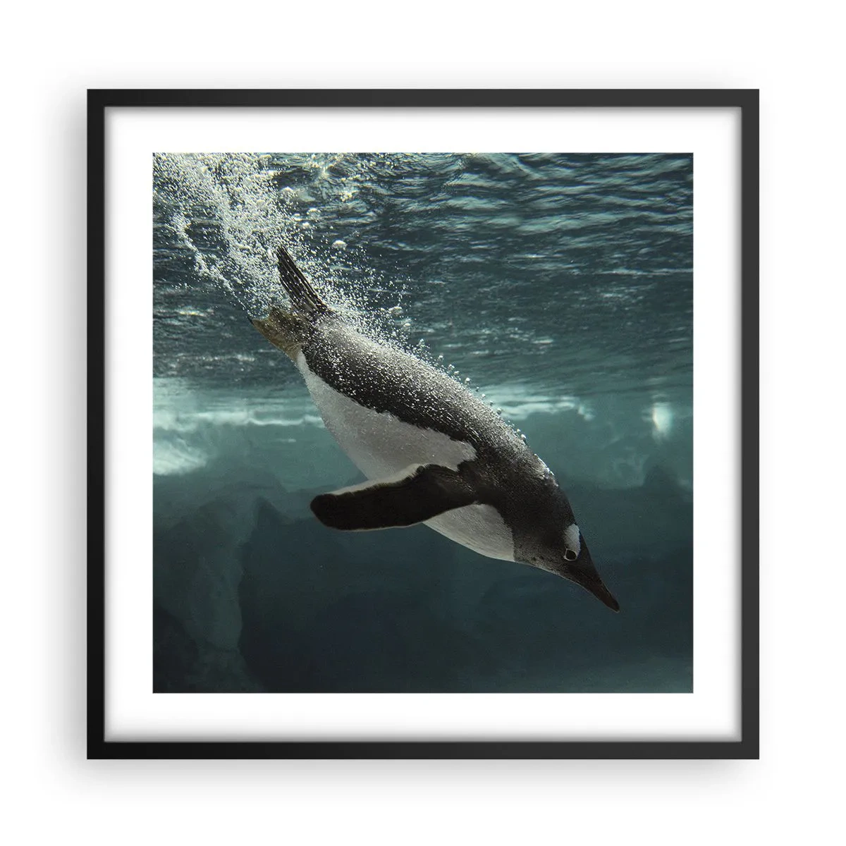 Plakát v černém rámu - Vítejte v mém světě - 50x50 cm