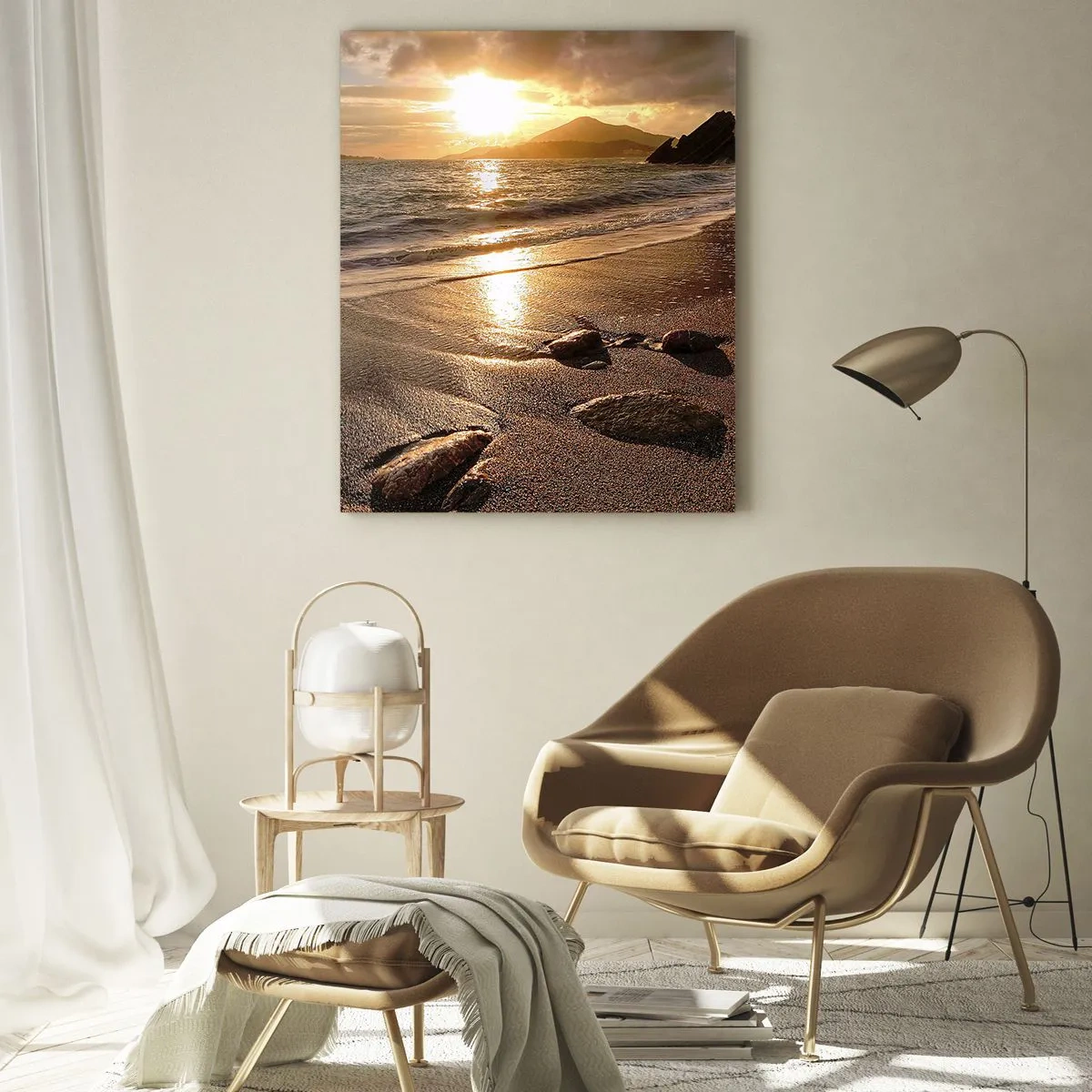 Obraz na skle - Jdi za sluncem k výšinám - 50x70 cm