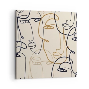 Obraz na plátně - Portrét znásobený - 60x60 cm