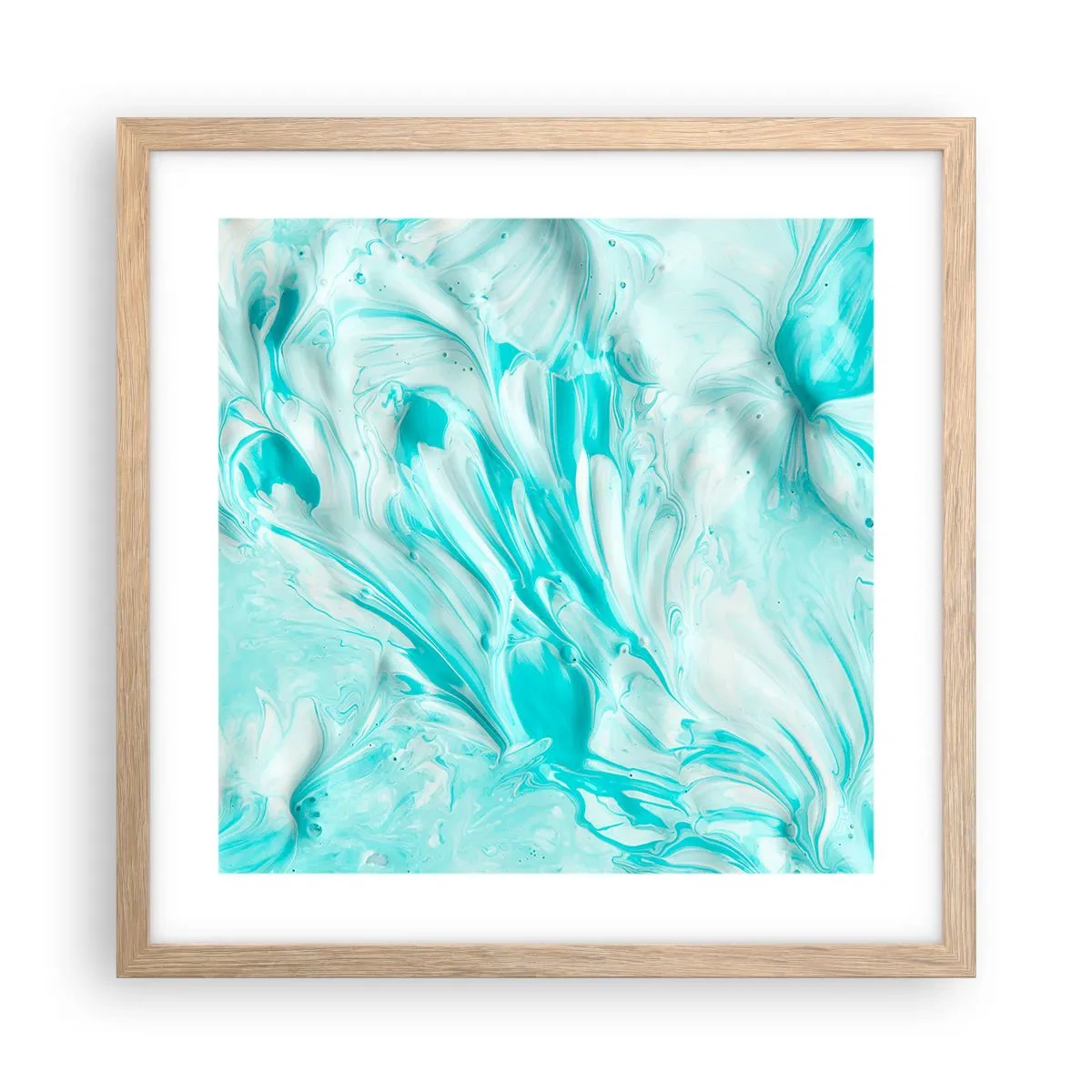 Plakát v rámu světlý dub - Navždy spolu - 40x40 cm