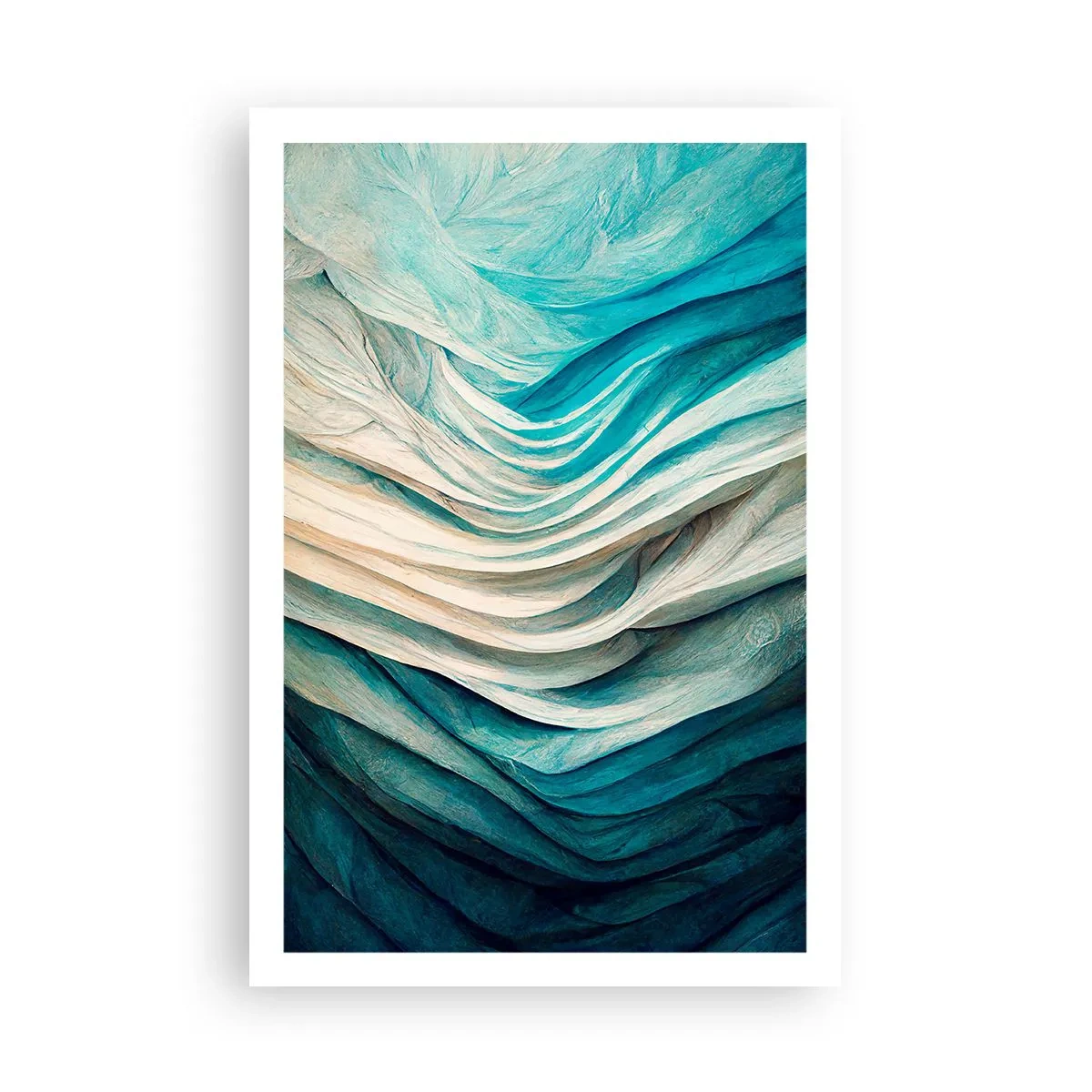 Plakát - Modrá neukojitelnost - 61x91 cm