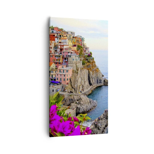 Obraz na plátně - Usměvavé město - 55x100 cm