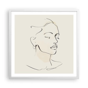Plakát v bílém rámu - Výrazným tahem - 60x60 cm