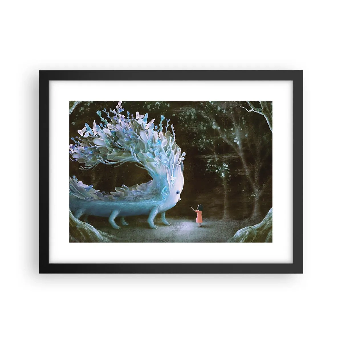 Plakát v černém rámu - Fantastické setkání - 40x30 cm