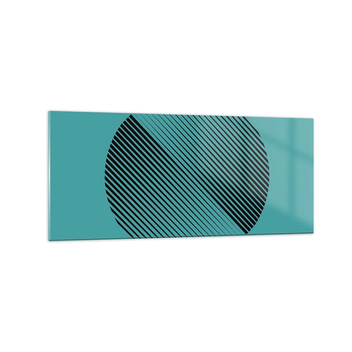 Obraz na skle - Kruh – geometrická variace - 120x50 cm