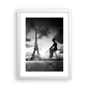 Plakát v bílém rámu - Touha po Belle Epoque - 30x40 cm