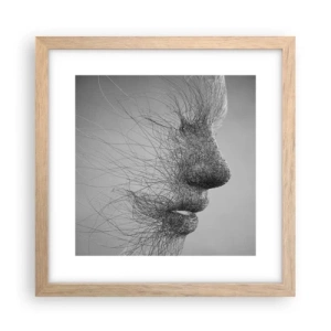 Plakát v rámu světlý dub - Duch větru - 30x30 cm