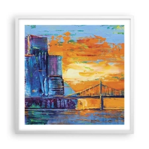 Plakát v bílém rámu - Kultura a příroda - 60x60 cm