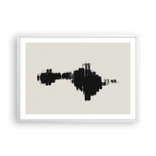 Plakát v bílém rámu - Vibrace představivosti - 70x50 cm
