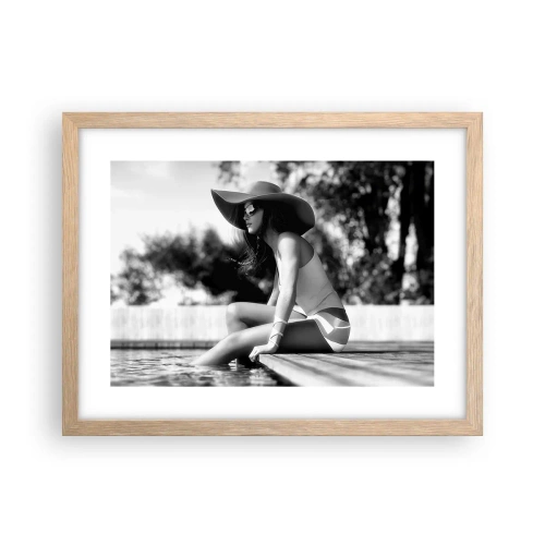 Plakát v rámu světlý dub - Letní sen - 40x30 cm