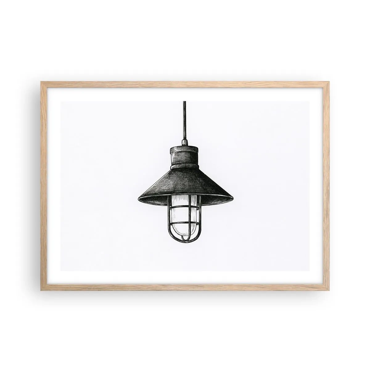 Plakát v rámu světlý dub - Jako před lety… - 70x50 cm