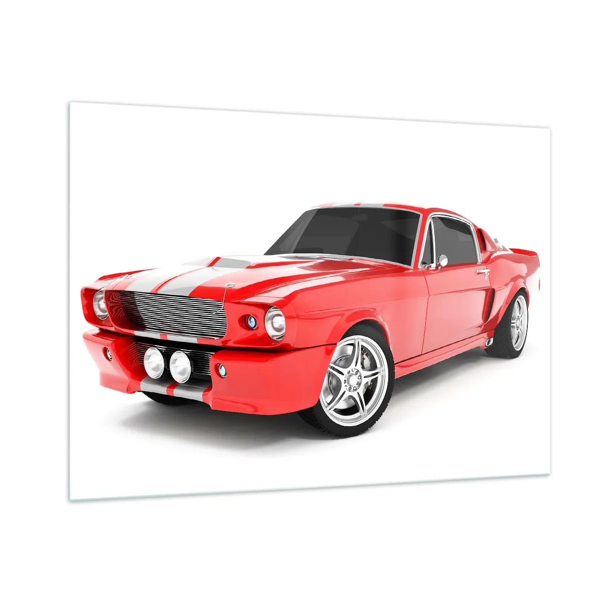 Obraz na skle - Mustang rychlý jako vítr - 100x70 cm