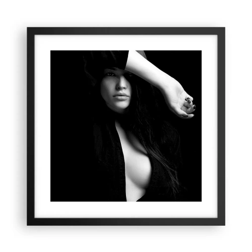 Plakát v černém rámu - Škola svádění - 40x40 cm