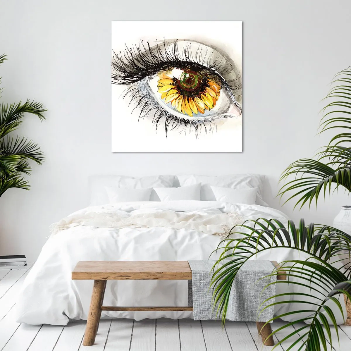 Obraz na plátně - Pohled žhavý jako léto - 70x70 cm