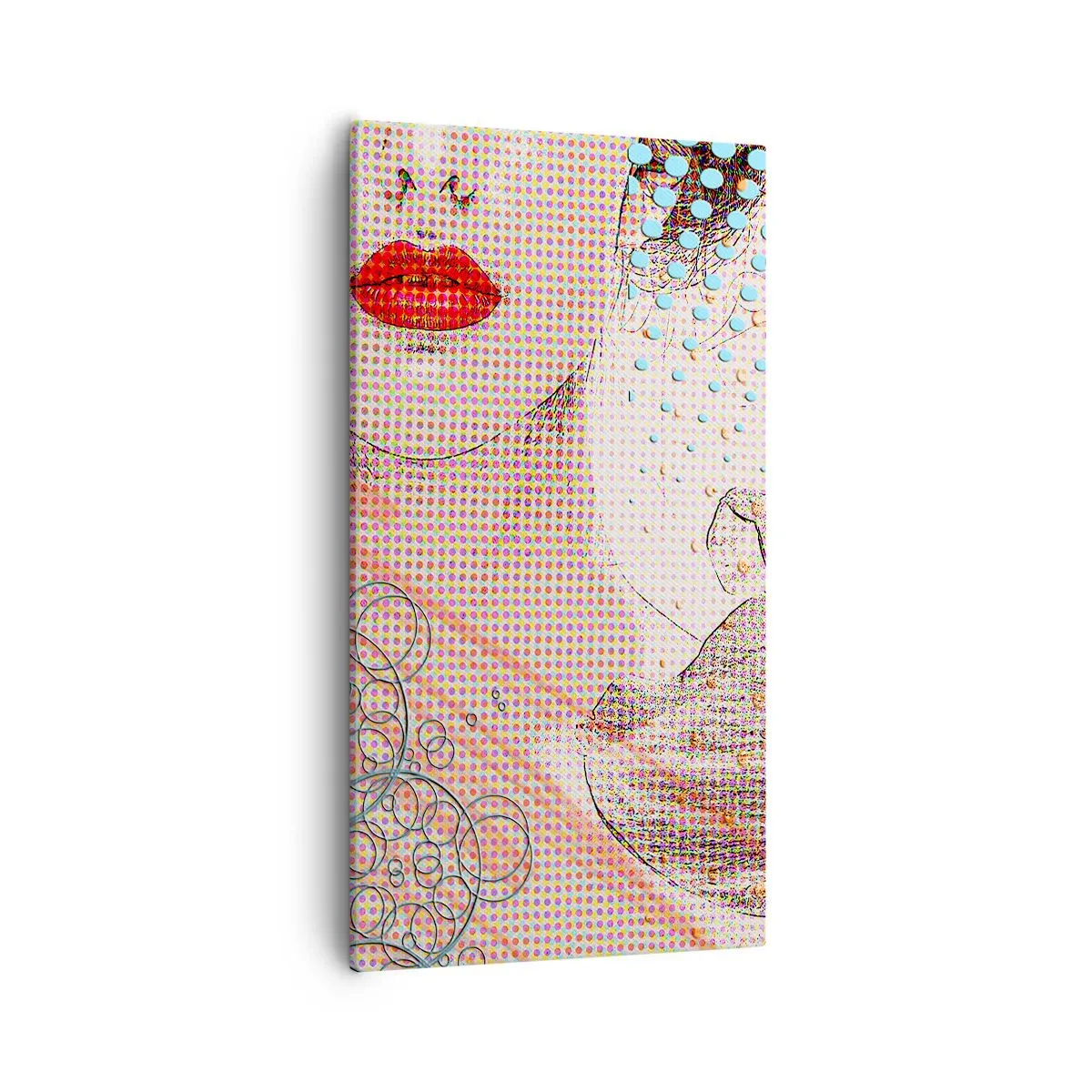 Obraz na plátně - Komiksový heroin - 55x100 cm