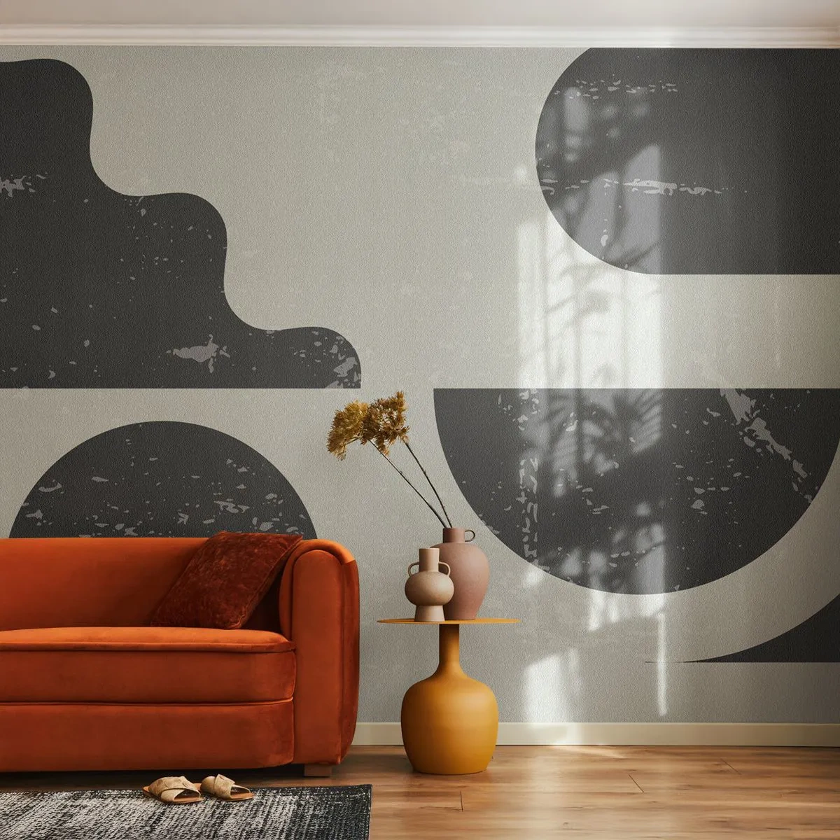 Fototapeta Premium Canvas - Kompozice nad a pod - Abstrakce, Černý a bílý, Letitý - 150x105 cm