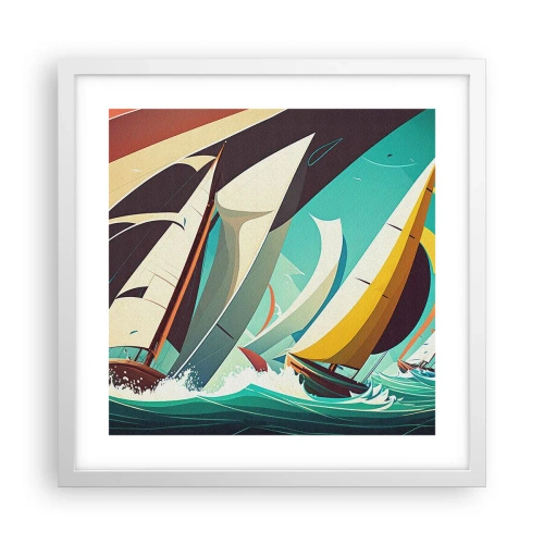 Plakát v bílém rámu - Jak vycházet s živly - 40x40 cm