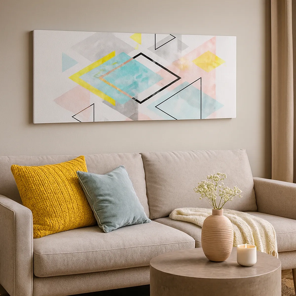 Obraz na plátně - Geometrická zábava - 30x30 cm