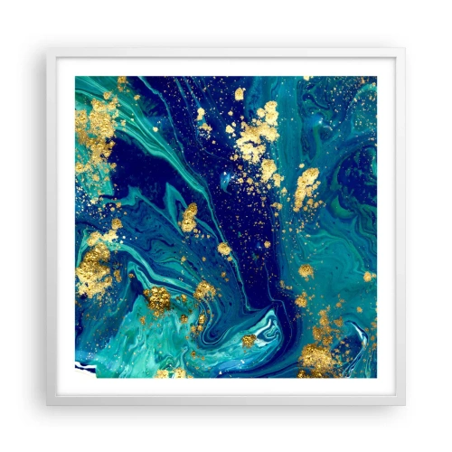 Plakát v bílém rámu - Plátky slunce  - 60x60 cm