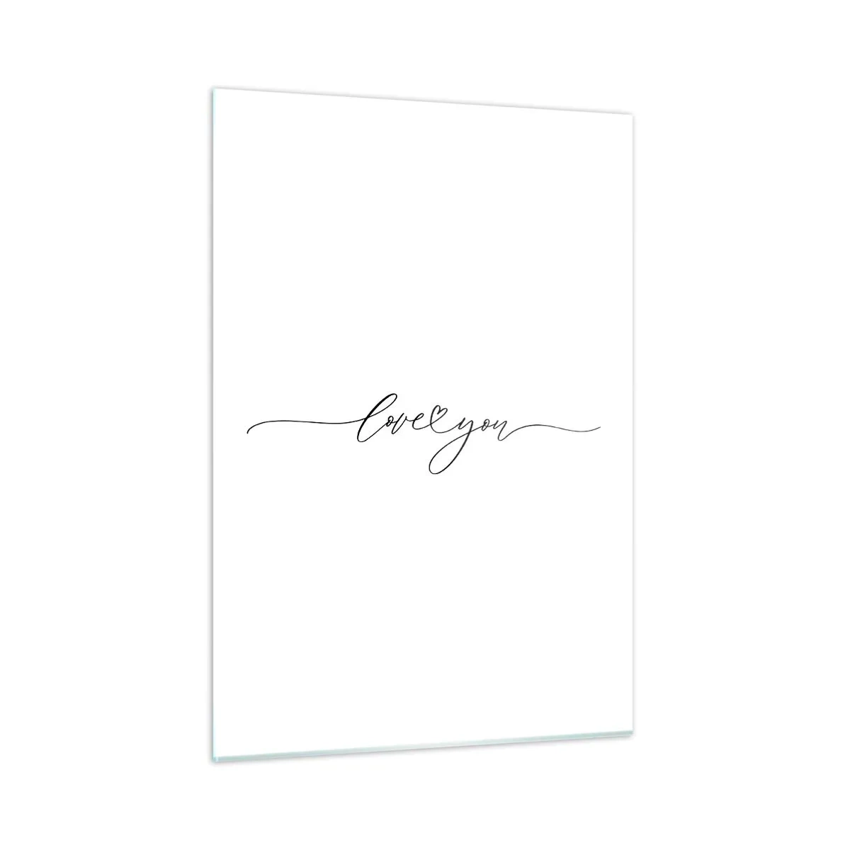 Obraz na skle - Černé na bílém - 50x70 cm