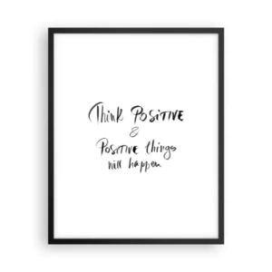 Plakát v černém rámu - Jak žít? - 40x50 cm