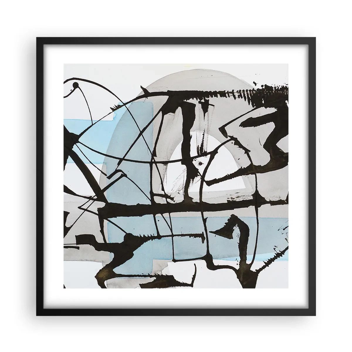 Plakát v černém rámu - Přesto modrá - 50x50 cm