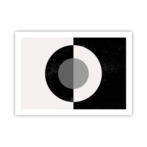 Plakát - Harmonie v černé a bílé - 70x50 cm