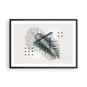Plakát v černém rámu - Příroda a geometrie – dva řády? - 70x50 cm