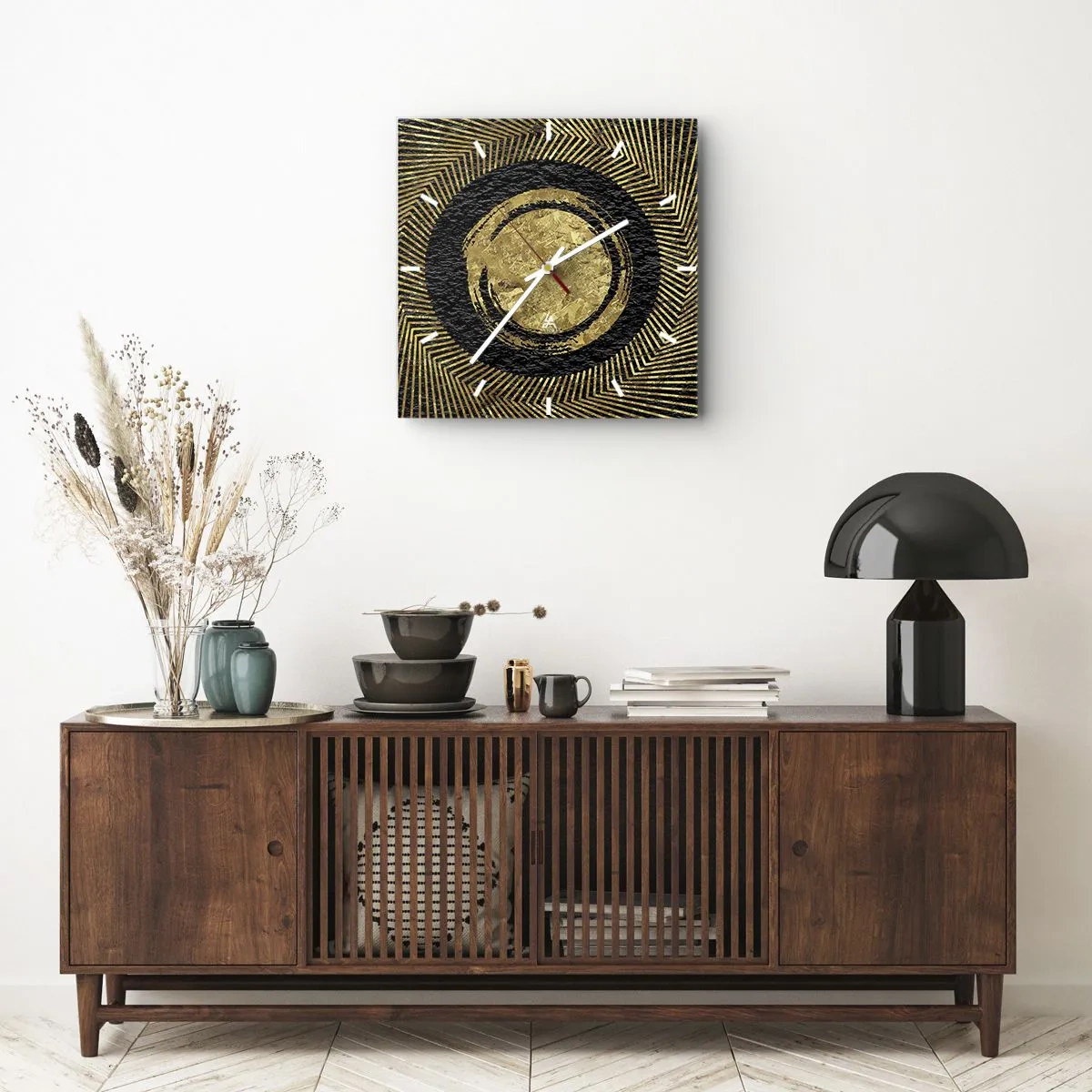 Nástěnné hodiny - Glamour kompozice - 40x40 cm