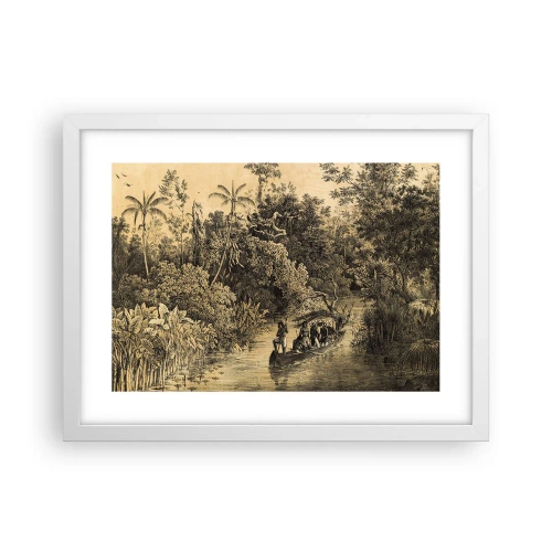 Plakát v bílém rámu - Výlet ke zdroji - 40x30 cm