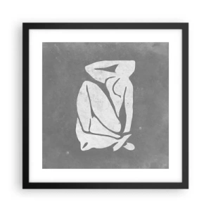 Plakát v černém rámu - V zádumčivosti - 40x40 cm