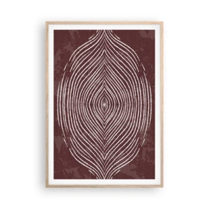 Plakát v rámu světlý dub - Prostor promlouvá - 70x100 cm