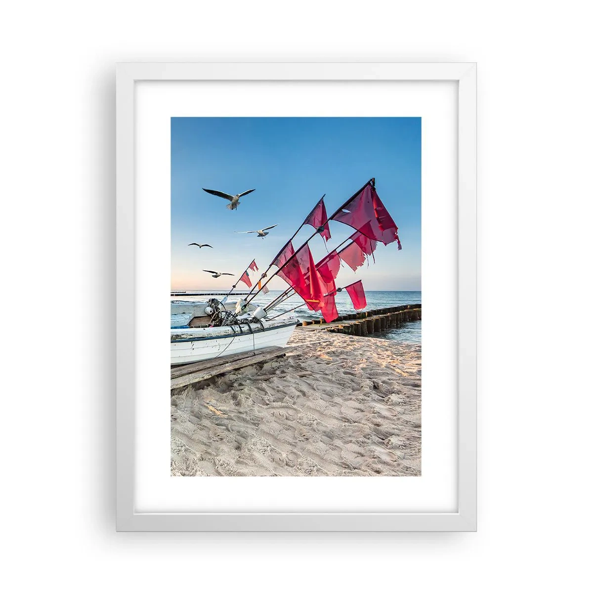 Plakát v bílém rámu - Zasloužená přestávka - 30x40 cm