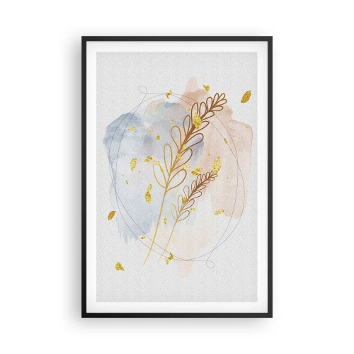 Plakát v černém rámu - Zlatý závan - 61x91 cm