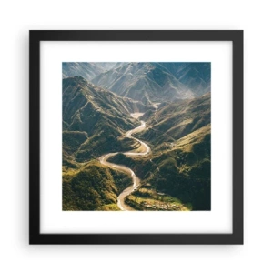Plakát v černém rámu - Přímo ze srdce hor - 30x30 cm