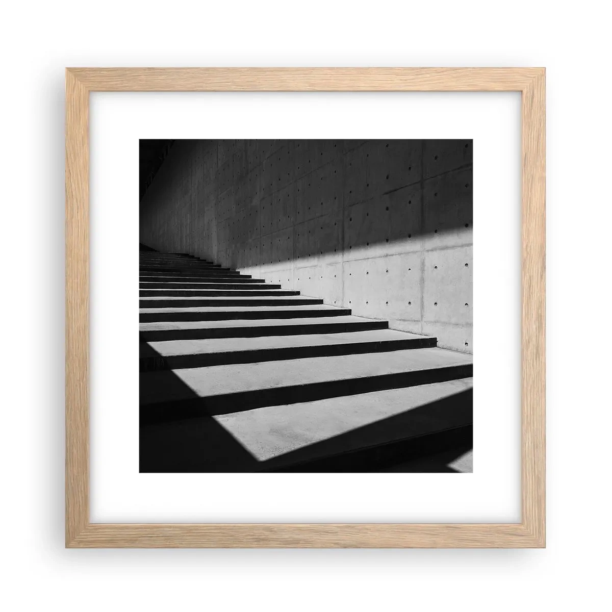 Plakát v rámu světlý dub - Syrová krása modernismu - 30x30 cm