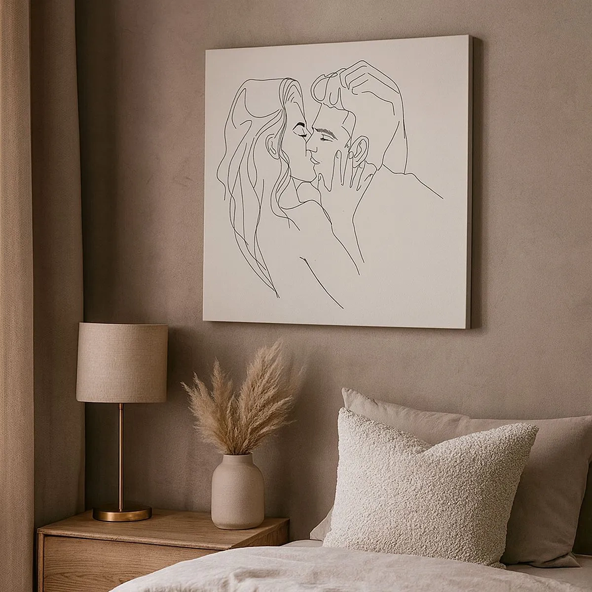 Obraz na plátně - Zamotaní citem - 30x30 cm