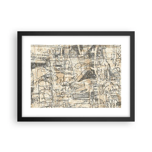 Plakát v černém rámu - Čeká na rozluštění - 40x30 cm