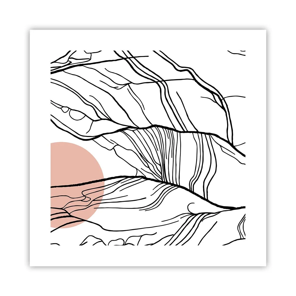 Plakát - V síti větviček - 40x40 cm