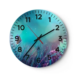 Nástěnné hodiny - Tajemný život louky - 40x40 cm