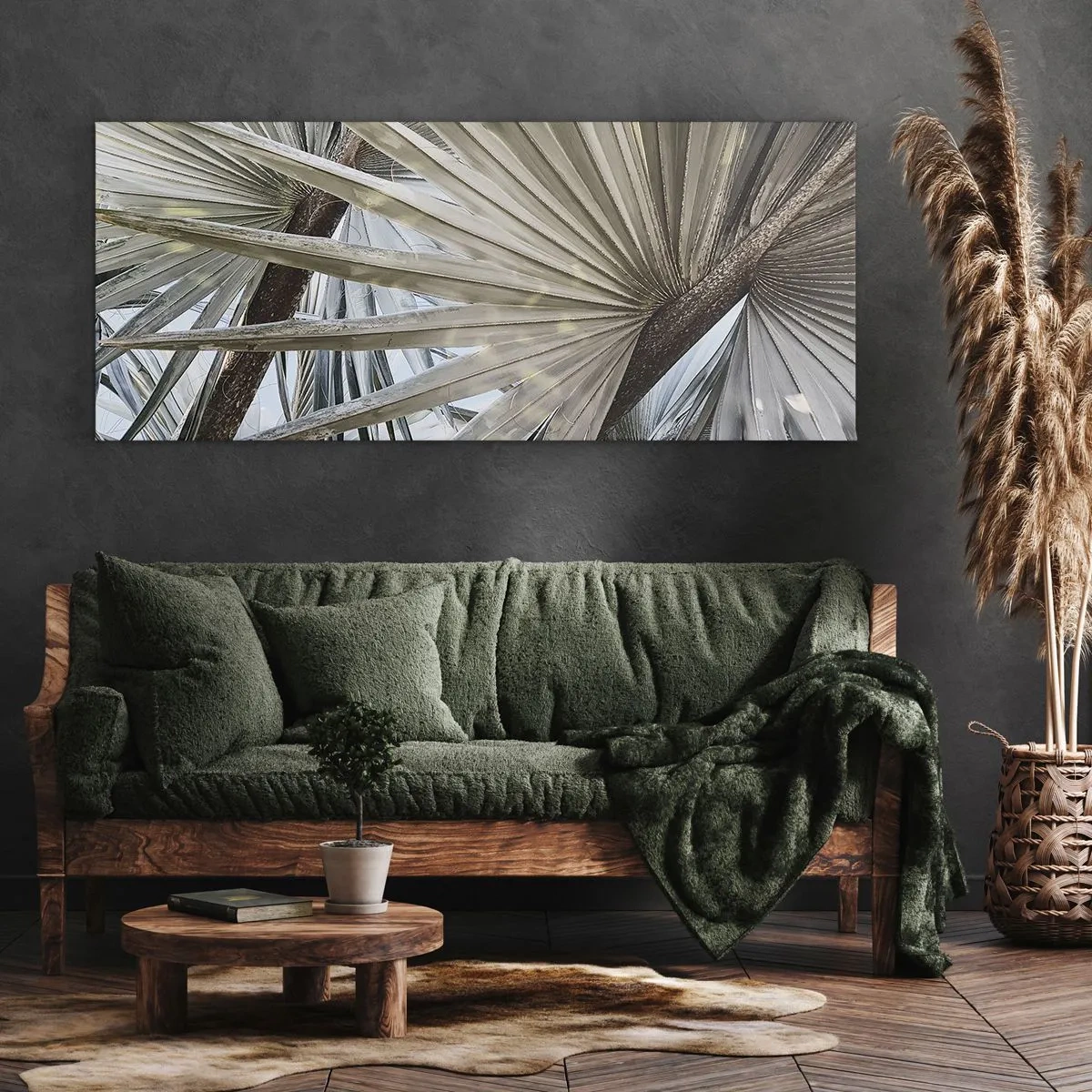 Obraz na plátně - Vějíře v tropech - 100x40 cm