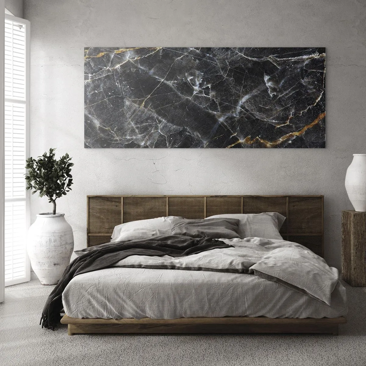 Obraz na skle - Vnitřní život kamene - 140x50 cm