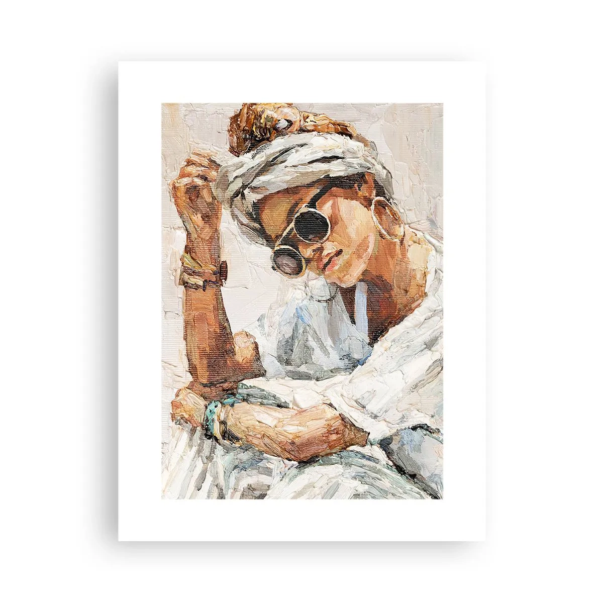 Plakát - Portrét v plném slunci - 30x40 cm