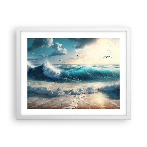 Plakát v bílém rámu - Šustění jen pro tebe - 50x40 cm