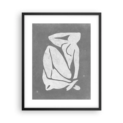 Plakát v černém rámu - V zádumčivosti - 40x50 cm