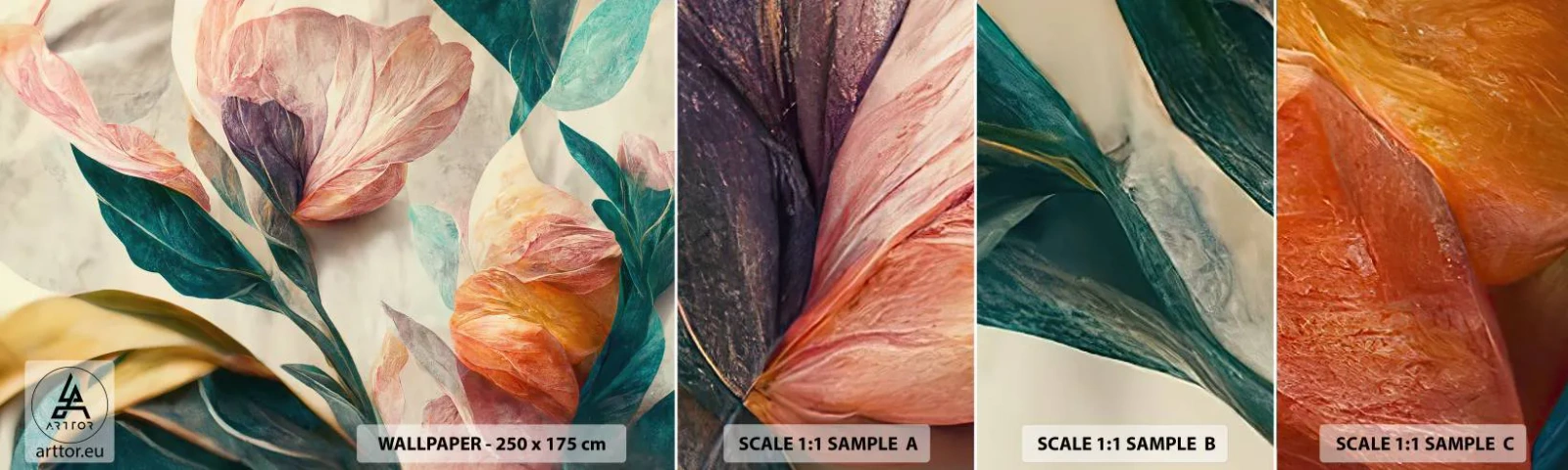 Fototapeta Vzorek Standard Eco - Květiny jižních ostrovů - Květiny, Vinobraní, Botanika - 100x30 cm