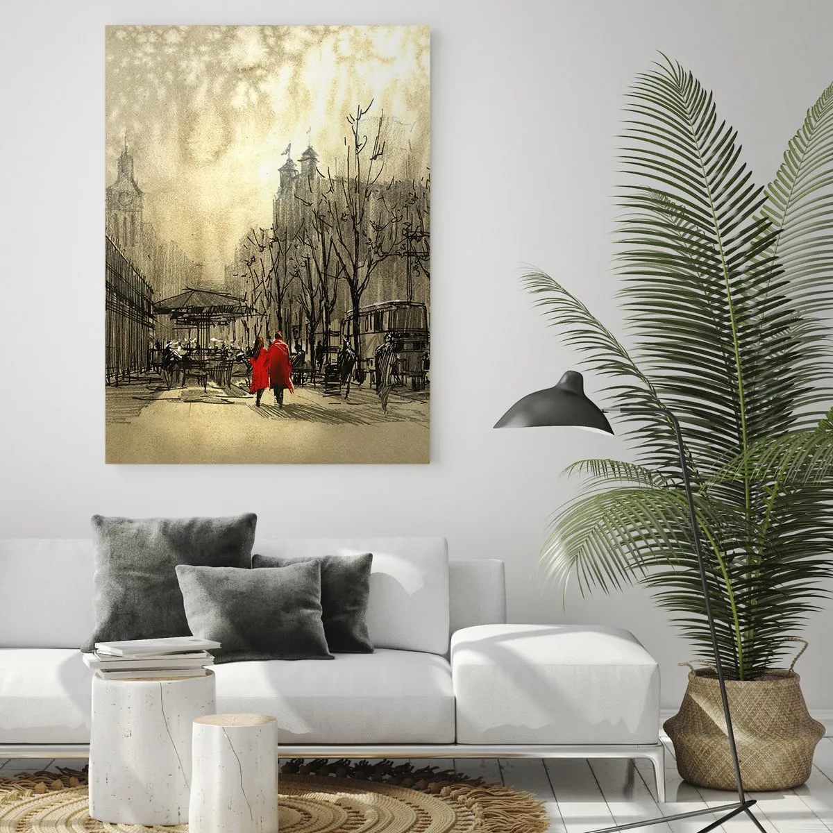 Obraz na skle - Rande v londýnské mlze - 50x70 cm