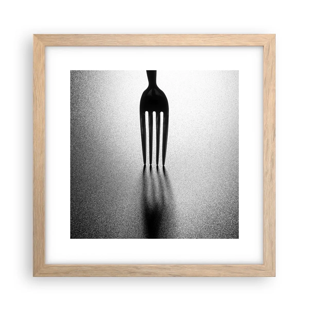 Plakát v rámu světlý dub - Světlo a stín - 30x30 cm