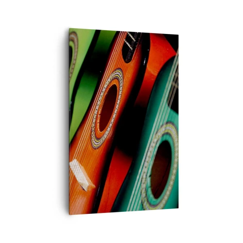 Obraz na plátně - Kytara má hodně barev - 80x120 cm