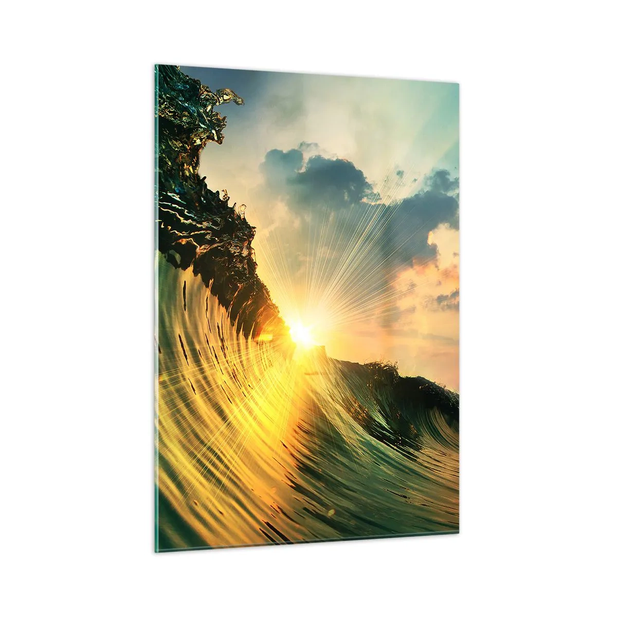 Obraz na skle - Surfaři, kde jsi? - 50x70 cm